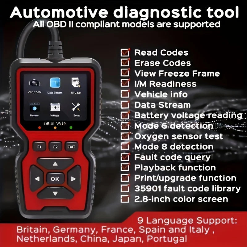 OBD2-feilkodeleser V519